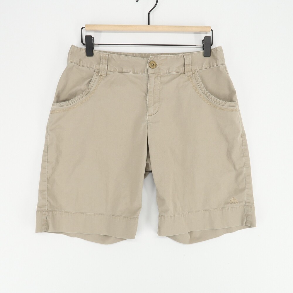 Nike ACG Shorts Womens 6 Khaki Beige‎ Outdoor Hiking Chino Lightweight Pockets